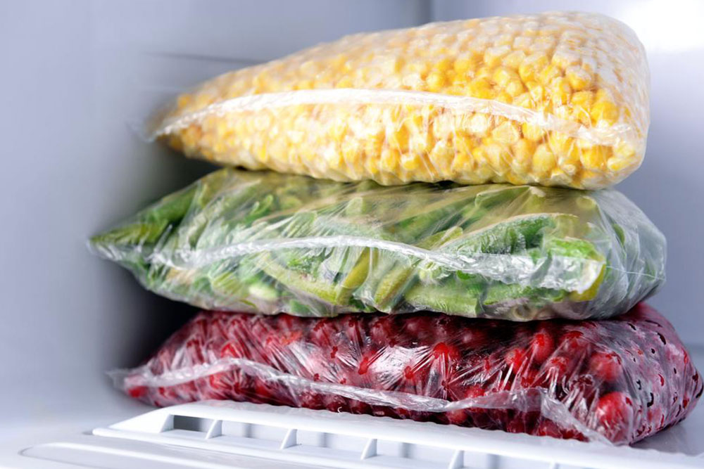 Three ways of freezing corn